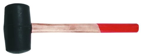 MŁOTEK GUMOWY TRZONEK DREWNIANY ŚREDNICA 55MM 350G MŁOTEK GUMOWY TRZONEK DREWNIANY ŚREDNICA 55MM 350G