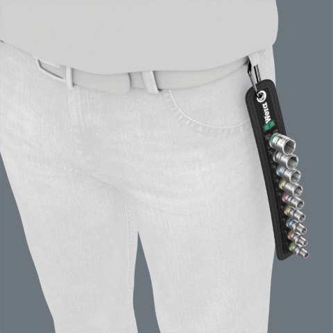 ZESTAW KLUCZY NASADOWYCH ZYKLOP 1/4'' 9 CZĘŚCI – WERA BELT A4 ZESTAW KLUCZY NASADOWYCH ZYKLOP 1/4'' 9 CZĘŚCI – WERA BELT A4