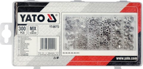 300 SZT NAKRĘTKI METRYCZNE MIX YATO 300 SZT NAKRĘTKI METRYCZNE MIX YATO