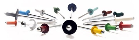 NIT ZRYWALNY ALUMINIOWO-STALOWY 4.0*10MM RAL 8014 UN NIT ZRYWALNY ALUMINIOWO-STALOWY 4.0*10MM RAL 8014 UN