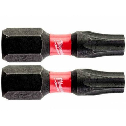 BIT, GROT, KOŃCÓWKA TORX TX25 25MM 2 SZT. MILWAUKEE BIT, GROT, KOŃCÓWKA TORX TX25 25MM 2 SZT. MILWAUKEE