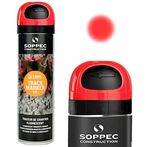 SOPPEC SPRAY GEODEZYJNY TRACK MARKER CZERWONY 500ML SOPPEC SOPPEC SPRAY GEODEZYJNY TRACK MARKER CZERWONY 500ML SOPPEC