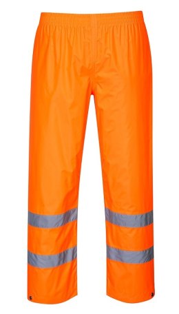 SPODNIE OSTRZEGAWCZE PRZECIWD. POMARAŃCZOWE HI-VIS RAIN XL PORTWEST