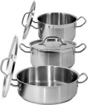 GARNEK NISKI Z POKRYWKĄ ZE STALI NIERDZEWNEJ 24*11CM 5L YATO GASTRO