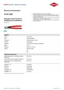 SZCZYPCE TNĄCE BOCZNE O ZWIĘKSZONYM PRZEŁOŻENIU 250MM KNIPEX
