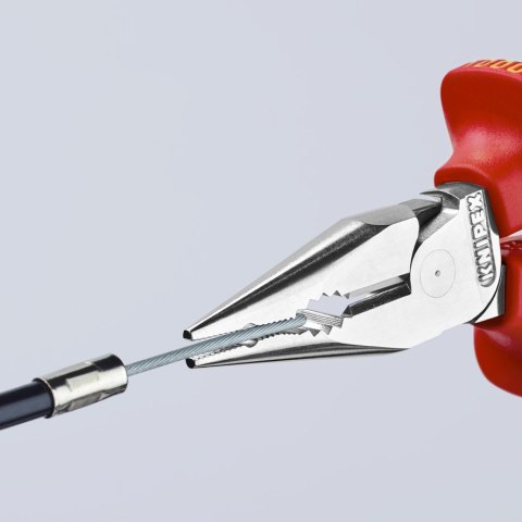 SZCZYPCE UNIWERSALNE Z OSTRO ZAKOŃCZONYMI SZCZĘKAMI PCV145MM KNIPEX SZCZYPCE UNIWERSALNE Z OSTRO ZAKOŃCZONYMI SZCZĘKAMI PCV145MM KNIPEX