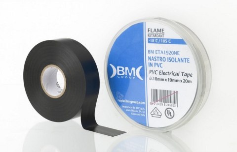 TAŚMA ELEKTROIZOLACYJNA 0.18M*19MM CZARNA BM GROUP TAŚMA ELEKTROIZOLACYJNA 0.18M*19MM CZARNA BM GROUP