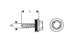 WKRĘT SAMOWIERTNY 4.8*35MM RAL 8019 ETANCO