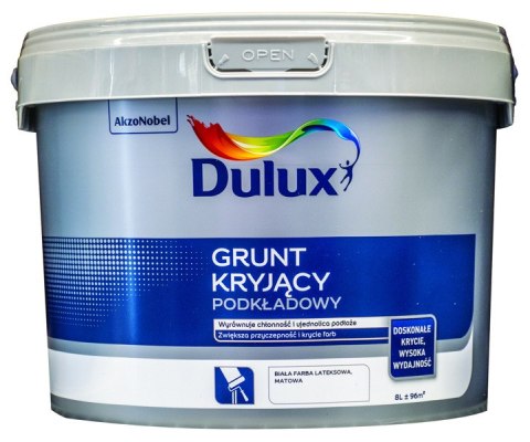 DULUX GRUNT KRYJĄCY PODKŁADOWY BIAŁY 8L UN DULUX GRUNT KRYJĄCY PODKŁADOWY BIAŁY 8L UN