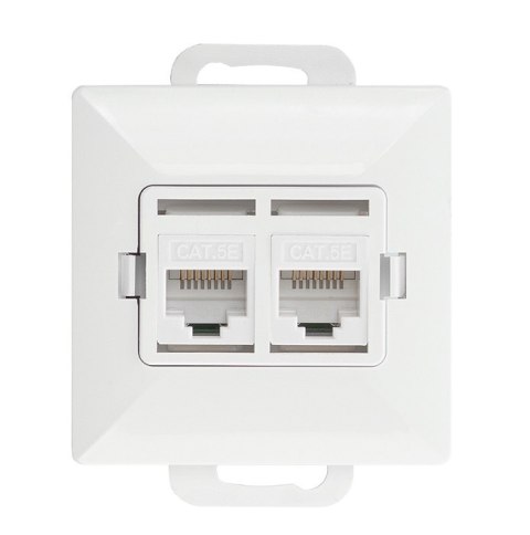 PERŁA GNIAZDO KOMPUTEROWE RJ45 PODWÓJNE NIEEKRANOWANE 5KAT ABEX PERŁA GNIAZDO KOMPUTEROWE RJ45 PODWÓJNE NIEEKRANOWANE 5KAT ABEX
