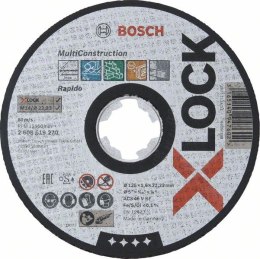 TARCZA TNĄCA X-LOCK MULTI MATERIAL 125*1.6*22.23 BOSCH