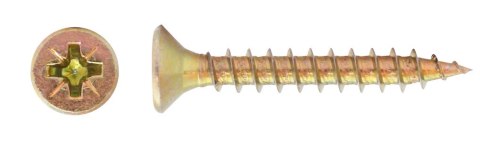 WKRĘT DO DREWNA OCYNK ŻÓŁTY 4.0*25MM MC FIX