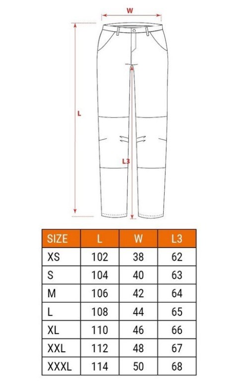 SPODNIE ROBOCZE DO PASA NAVY ROZMIAR XL NEO SPODNIE ROBOCZE DO PASA NAVY ROZMIAR XL NEO