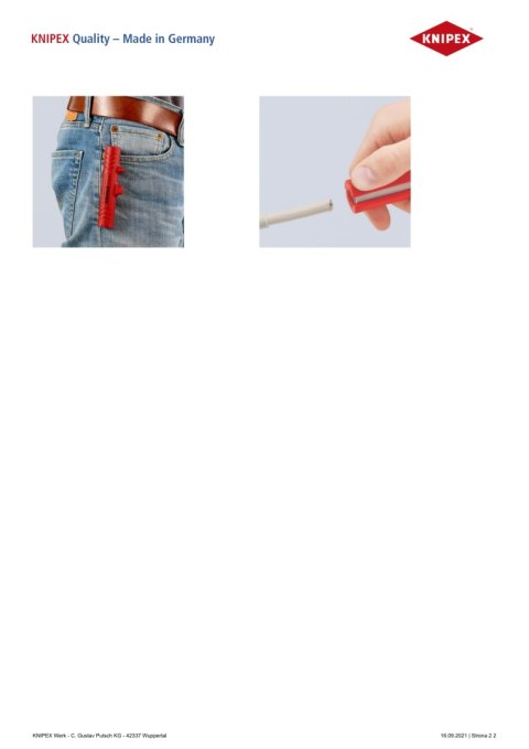 NARZĘDZIE DO ŚCIĄGANIA IZOLACJI UNIWERSALNE KNIPEX NARZĘDZIE DO ŚCIĄGANIA IZOLACJI UNIWERSALNE KNIPEX