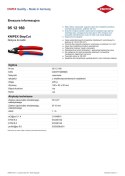 NOŻYCE DO KABLI STEPCUT 160MM KNIPEX
