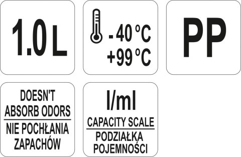 DZBANEK Z MIARKĄ 1000ML YATO DZBANEK Z MIARKĄ 1000ML YATO