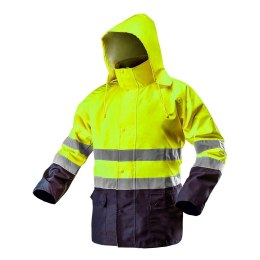KURTKA ROBOCZA OSTRZEGAWCZA WODOODPORNA ŻÓŁTA XXXL NEO