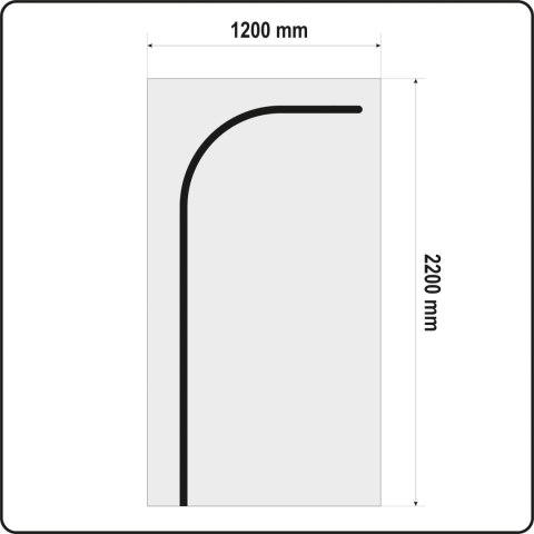 OSŁONA PRZECIWPYŁOWA DO DRZWI TYP L 220 X 120 CM YATO OSŁONA PRZECIWPYŁOWA DO DRZWI TYP L 220 X 120 CM YATO