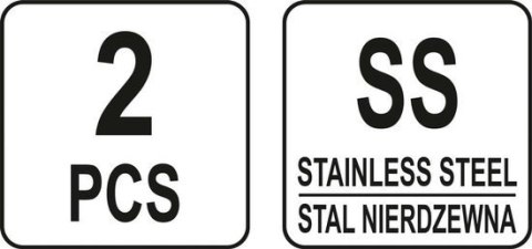 SKROBAKI STALOWE NIERDZEWNE KPL 2 SZT YATO SKROBAKI STALOWE NIERDZEWNE KPL 2 SZT YATO