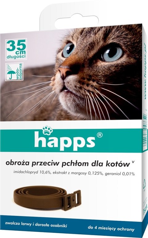 HAPPS OBROŻA PRZECIW PCHŁOM DLA KOTÓW BROS HAPPS OBROŻA PRZECIW PCHŁOM DLA KOTÓW BROS