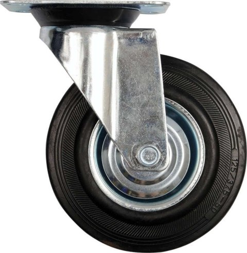 KÓŁKO SKRĘTNE Z CZARNĄ GUMĄ 160MM VOREL KÓŁKO SKRĘTNE Z CZARNĄ GUMĄ 160MM VOREL