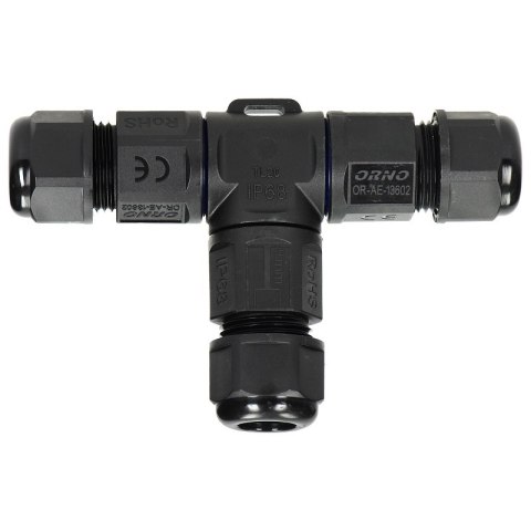 KONEKTOR KABLOWY TRÓJNIK T IP68, MAX. 3X4MM2, 450V/25A ORNO KONEKTOR KABLOWY TRÓJNIK T IP68, MAX. 3X4MM2, 450V/25A ORNO