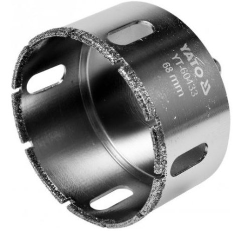WIERTŁO DO GRESU DO WIERCENIA NA MOKRO I SUCHO 68MM YATO WIERTŁO DO GRESU DO WIERCENIA NA MOKRO I SUCHO 68MM YATO