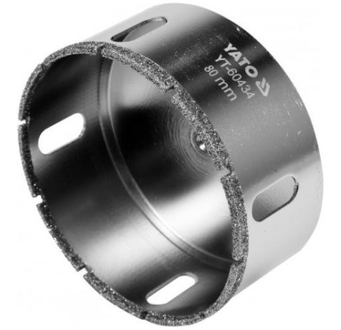 WIERTŁO DO GRESU DO WIERCENIA NA MOKRO I SUCHO 80MM YATO WIERTŁO DO GRESU DO WIERCENIA NA MOKRO I SUCHO 80MM YATO