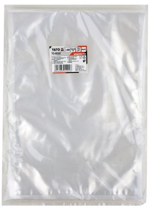 WORKI DO PAKOWAREK PROŻNIOWYCH 250*350MM 100SZT. YATO WORKI DO PAKOWAREK PROŻNIOWYCH 250*350MM 100SZT. YATO