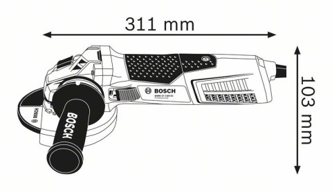 SZLIFIERKA KĄTOWA 125MM GWS 17-125 CI 1700W SZLIFIERKA KĄTOWA 125MM GWS 17-125 CI 1700W