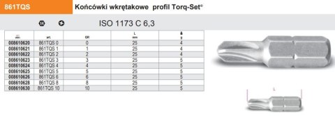 KOŃCÓWKA WKRĘTAKA PROFIL TQS T4 BETA KOŃCÓWKA WKRĘTAKA PROFIL TQS T4 BETA