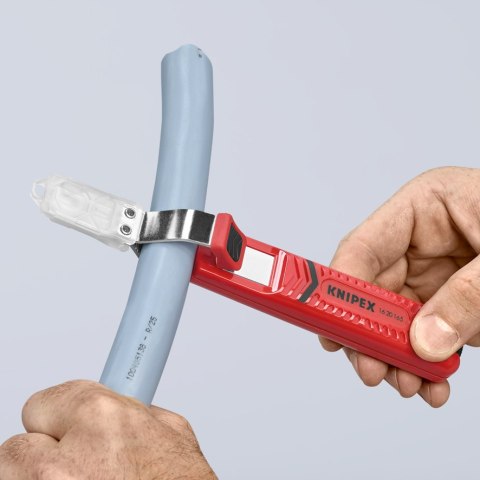 PRZYRZĄD DO ŚCIĄGANIA ZEWNĘTRZNEJ IZOLACJI 8.0-28.0MM 165MM KNIPEX PRZYRZĄD DO ŚCIĄGANIA ZEWNĘTRZNEJ IZOLACJI 8.0-28.0MM 165MM KNIPEX