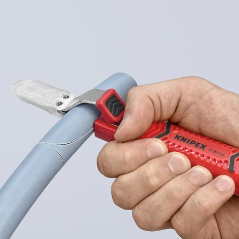 PRZYRZĄD DO ŚCIĄGANIA ZEWNĘTRZNEJ IZOLACJI 8.0-28.0MM 165MM KNIPEX PRZYRZĄD DO ŚCIĄGANIA ZEWNĘTRZNEJ IZOLACJI 8.0-28.0MM 165MM KNIPEX