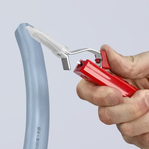 PRZYRZĄD DO ŚCIĄGANIA ZEWNĘTRZNEJ IZOLACJI 8.0-28.0MM 165MM KNIPEX PRZYRZĄD DO ŚCIĄGANIA ZEWNĘTRZNEJ IZOLACJI 8.0-28.0MM 165MM KNIPEX