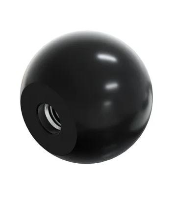 UCHWYT BAKELITOWY 'KULA' CZARNY M6*32MM DIN319C UN UCHWYT BAKELITOWY 'KULA' CZARNY M6*32MM DIN319C UN
