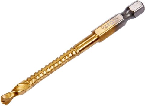 WIERTŁO FREZ DO METALU 5.0MM HSS-TIN HEX YATO WIERTŁO FREZ DO METALU 5.0MM HSS-TIN HEX YATO