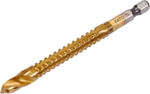 WIERTŁO FREZ DO METALU 8.0MM HSS-TIN HEX YATO WIERTŁO FREZ DO METALU 8.0MM HSS-TIN HEX YATO
