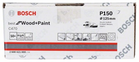 KRĄŻEK PRZYCZEPNY 125MM C470 G150 8OTW. BOSCH KRĄŻEK PRZYCZEPNY 125MM C470 G150 8OTW. BOSCH