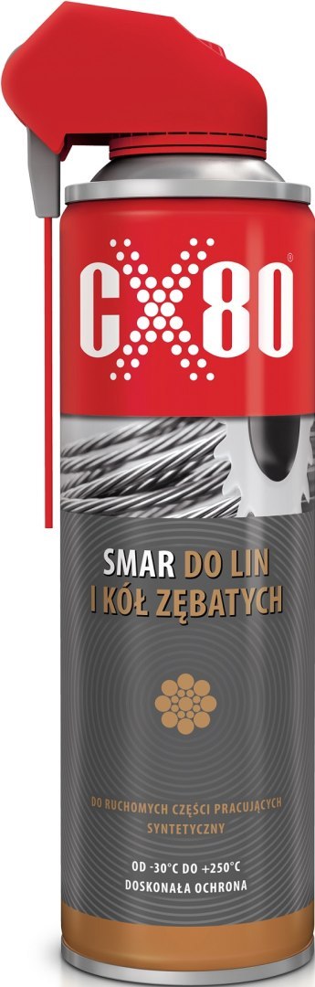 SMAR DO LIN STALOWYCH I KÓŁ ZĘBATYCH DUO SPRAY 500ML CX-80 SMAR DO LIN STALOWYCH I KÓŁ ZĘBATYCH DUO SPRAY 500ML CX-80