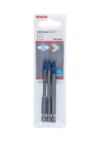 WIERTŁO HEX-9 HARD CERAMIC SET 5/6/8 3 SZT. BOSCH WIERTŁO HEX-9 HARD CERAMIC SET 5/6/8 3 SZT. BOSCH