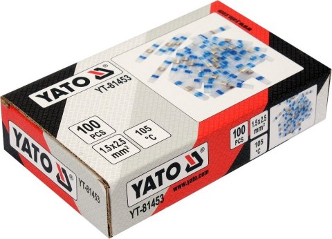 ZESTAW RUREK TERMOKURCZLIWYCH Z CYNĄ 1.5-2.5MM2., 100SZT YATO ZESTAW RUREK TERMOKURCZLIWYCH Z CYNĄ 1.5-2.5MM2., 100SZT YATO