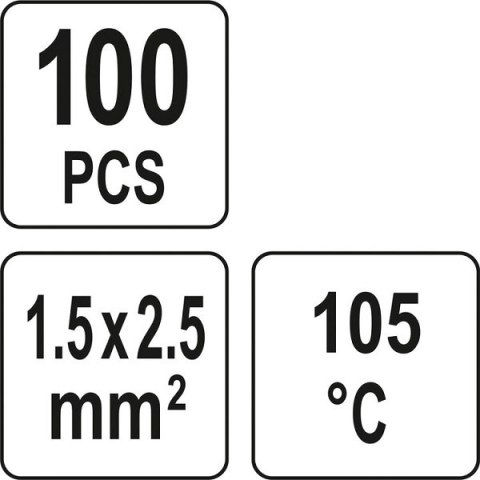 ZESTAW RUREK TERMOKURCZLIWYCH Z CYNĄ 1.5-2.5MM2., 100SZT YATO ZESTAW RUREK TERMOKURCZLIWYCH Z CYNĄ 1.5-2.5MM2., 100SZT YATO