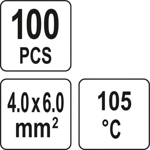 ZESTAW RUREK TERMOKURCZLIWYCH Z CYNĄ 4-6MM2., 100SZT YATO ZESTAW RUREK TERMOKURCZLIWYCH Z CYNĄ 4-6MM2., 100SZT YATO