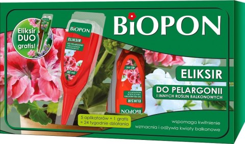 ELIKSIR DO PELARGONII I INNYCH ROŚLIN BALKONOWYCH 5*40ML BIOPON