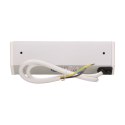 GNIAZDO MEBLOWE 2X2P+Z+USB BIAŁO-SREBRNE ORNO