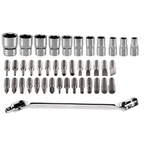 ZESTAW KLUCZY NASADOWYCH 1/4'' 41 CZĘŚCI NEO TOOLS – WALIZKA ZESTAW KLUCZY NASADOWYCH 1/4'' 41 CZĘŚCI NEO TOOLS – WALIZKA