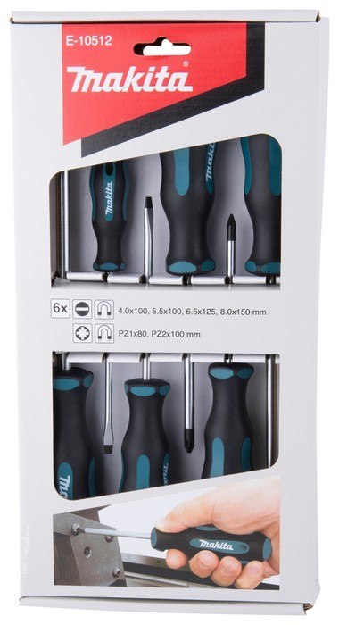 ZESTAW WKRĘTAKÓW 6 SZT. SL + PZ MAKITA ZESTAW WKRĘTAKÓW 6 SZT. SL + PZ MAKITA