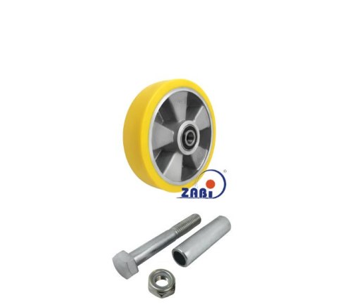 KOŁO ALUMINIUM-POLIURETAN 200MM A61P+ZESTAW MONTAŻOWY ZABI KOŁO ALUMINIUM-POLIURETAN 200MM A61P+ZESTAW MONTAŻOWY ZABI