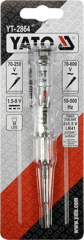 PRÓBNIK NAPIĘCIA 70-250V YATO PRÓBNIK NAPIĘCIA 70-250V YATO
