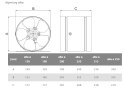 WENTYLATOR KANAŁOWY PRZEMYSŁOWY ARW 150, METALOWY AIR ROXY